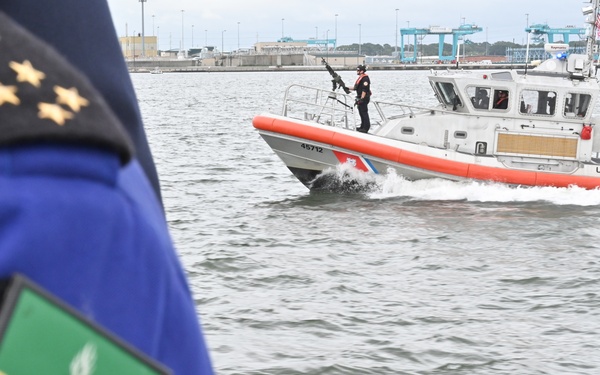 US Coast Guard hosts Gabon delegation aboard Coast Guard Cutter Sailfish