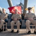 Sailors with USS John Basilone (DDG 122) visit USS New Jersey