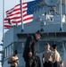 Sailors with USS John Basilone (DDG 122) visit USS New Jersey