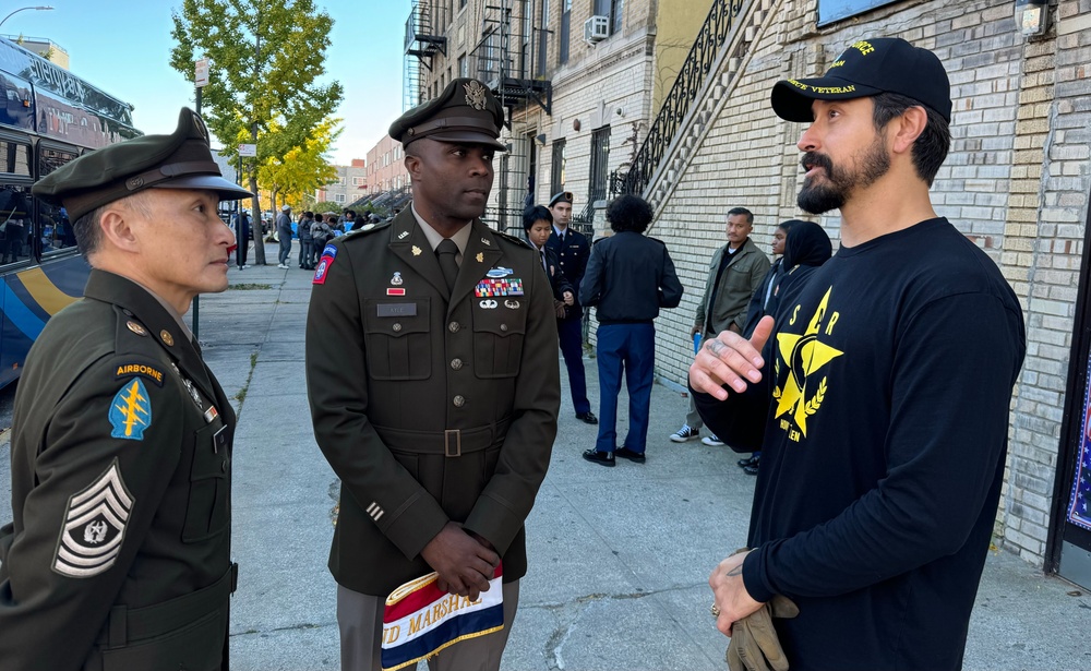 U.S. Army Reserve Soldiers march in Brooklyn Veterans Day Parade