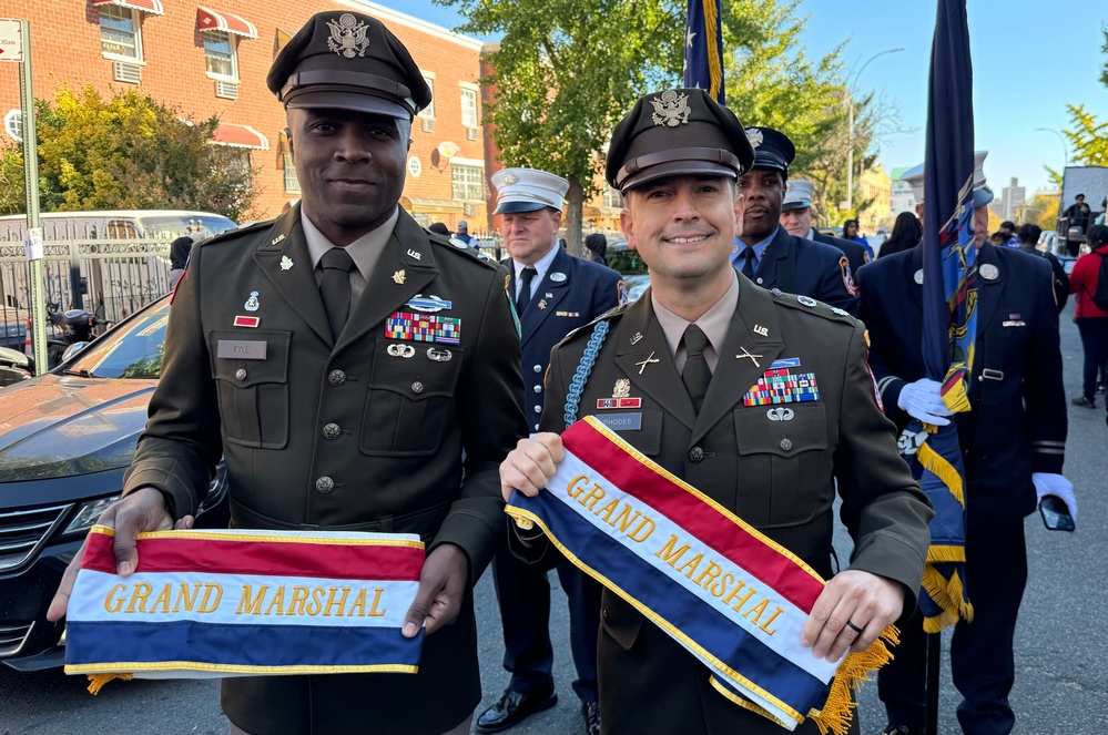 Soldiers serve as parade grand marshals