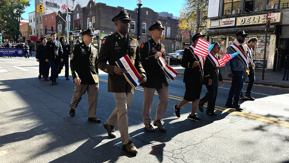 Soldiers participate in Brooklyn Veterans Day Parade