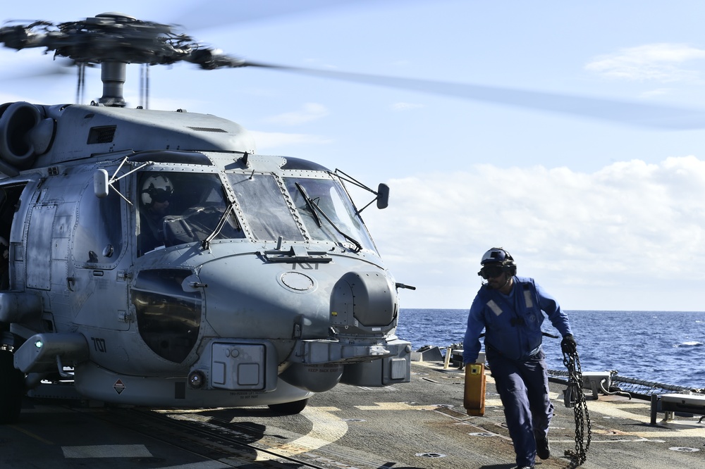 USS Winston S. Churchill Conducts Flight Operations