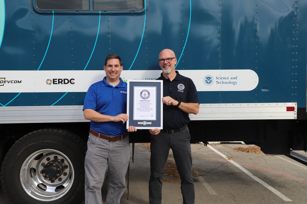 ERDC’s H2Rescue truck drives into GUINNESS WORLD RECORD Books