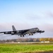 Two B-52s takeoff from RAF Fairford for Training Sortie