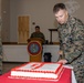 Marines with Ground Supply School celebrate the 249th birthday of the Marine Corps