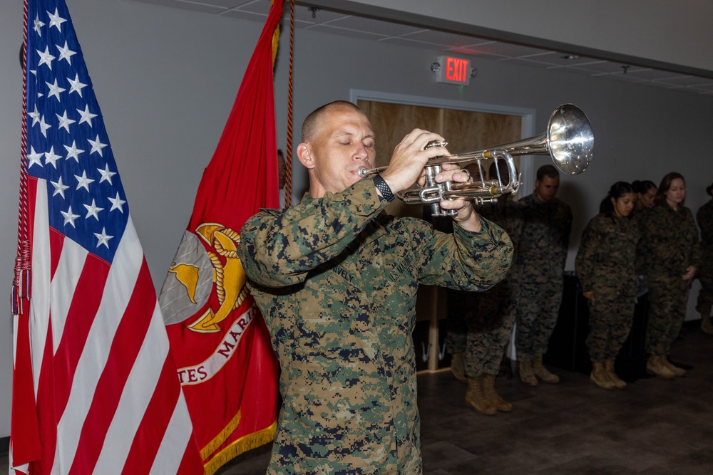 Marines with Ground Supply School celebrate the 249th birthday of the Marine Corps