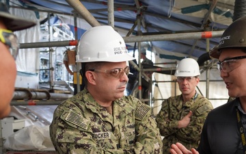 Rear Adm. Jonathon Rucker, Program Executive Office, Attack Submarines, Visits Pearl Harbor Naval Shipyard