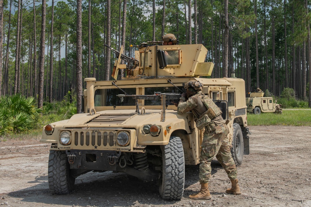 822 BDS exercise austere airfield infiltration, defense against 20th Special Forces Group opposing forces