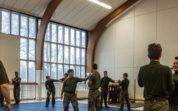 U.S. Marines Teach Marine Corps Martial Arts Program Day 2