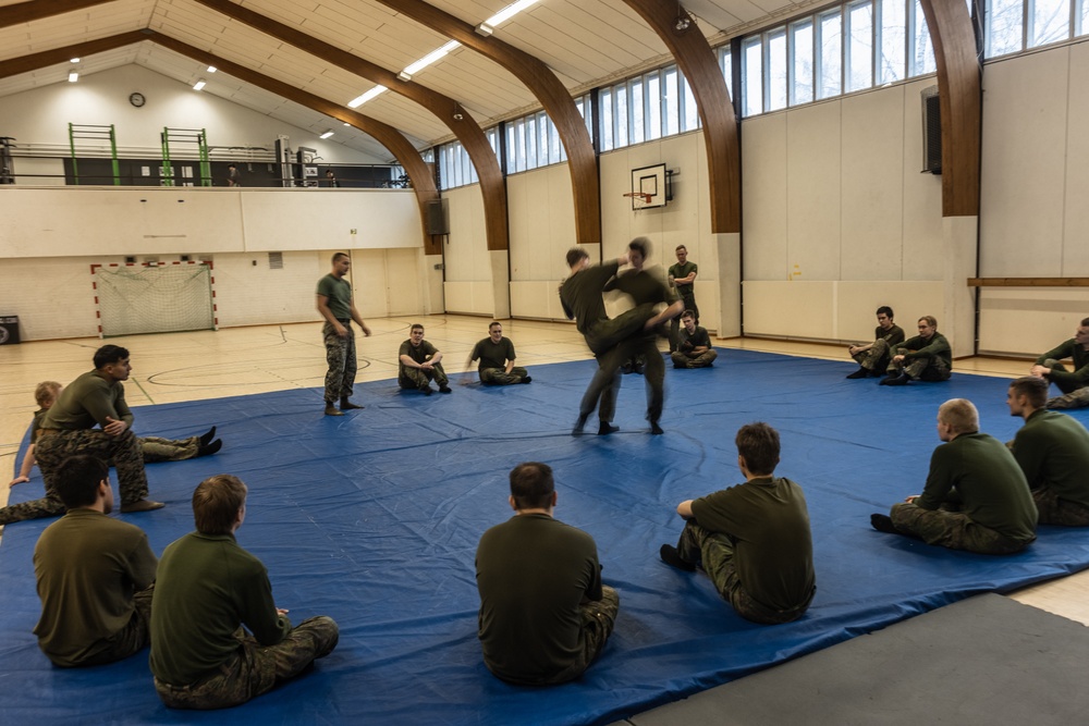 U.S. Marines Teach Marine Corps Martial Arts Program Day 2