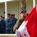 Canada raises their flag