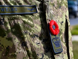 Canada raises their flag