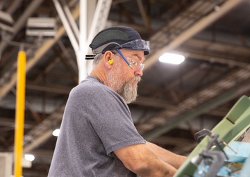 The first C-130J-30 Super Hercules aircraft being built for the U.S. Navy’s E-130J program