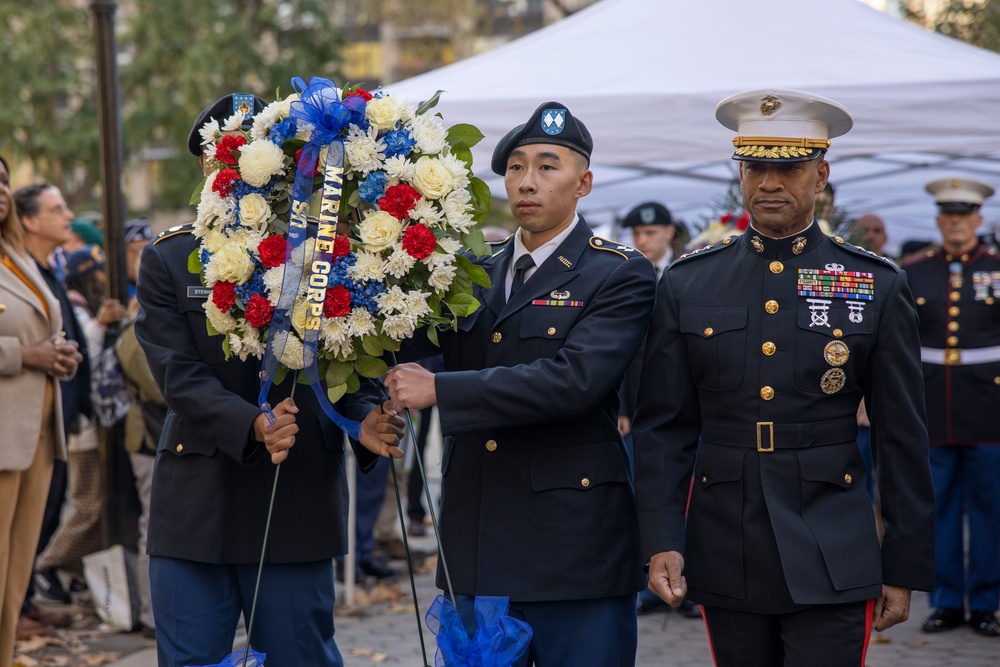 II MEF Commanding General Participates in Wreath Hanging Ceremony