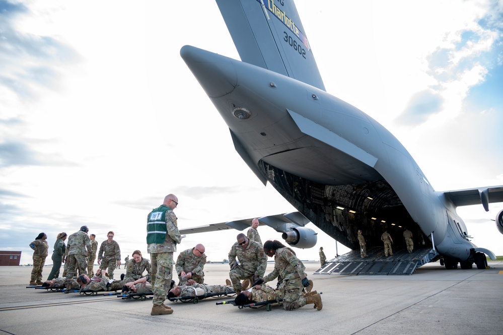 145 AW Responds to a Moulage Triage during Epic Sun Combat Readiness Inspection