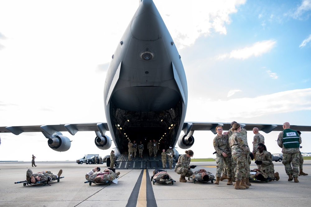 145 AW Responds to a Moulage Triage during Epic Sun Combat Readiness Inspection