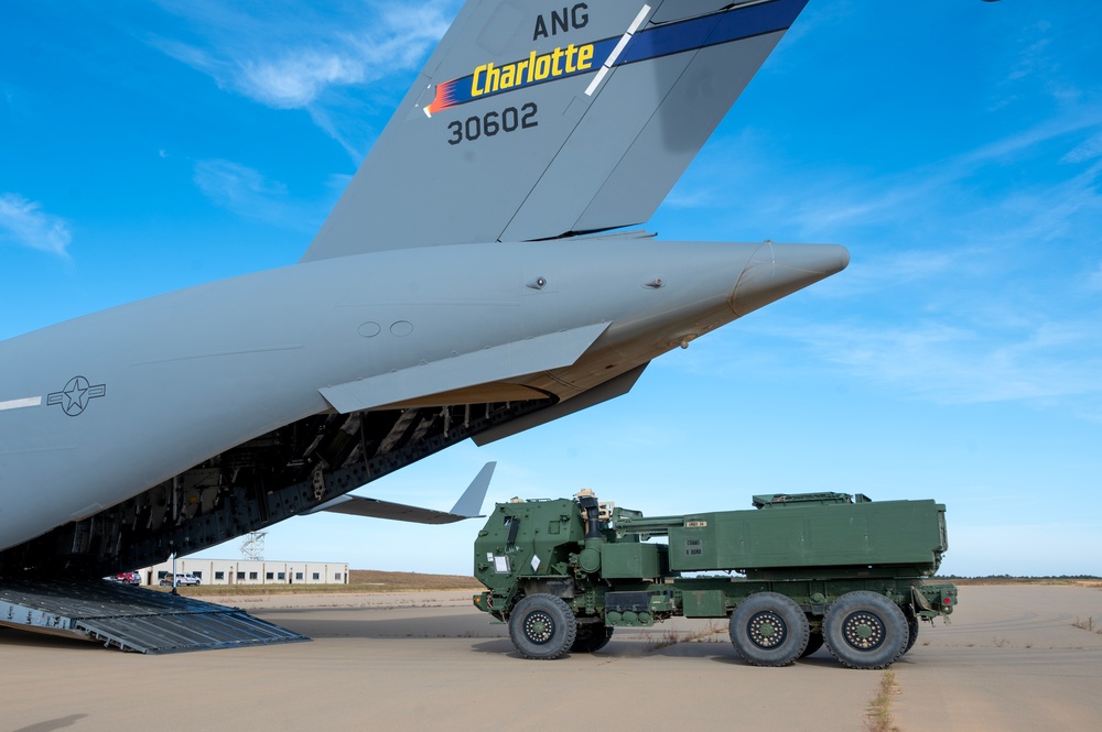 145 AW loads HIMARS in Epic Sun Combat Readiness Inspection