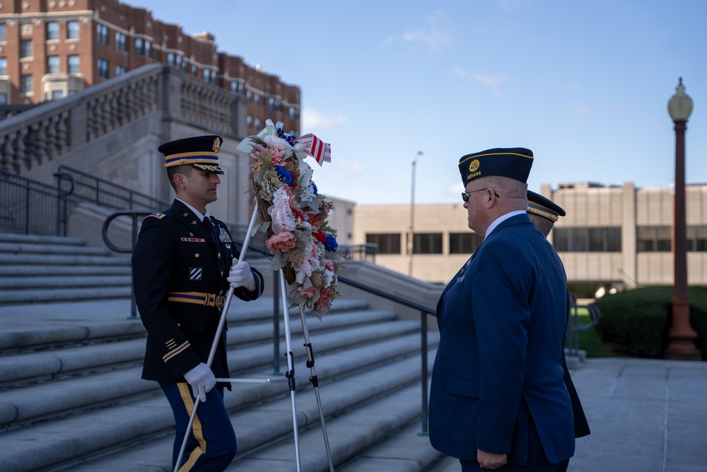 Hoosier Guardsmen support Veterans Day ceremony at Indiana War Memorial