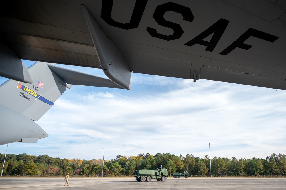 145 AW loads HIMARS in Epic Sun Combat Readiness Inspection