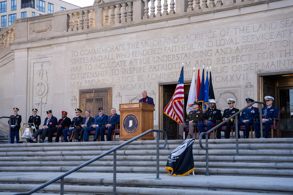 Hoosier Guardsmen support Veterans Day ceremony at Indiana War Memorial