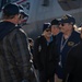 Sailors with USS John Basilone DDG 122 Meet with Retired Service Members of USS Basilone DDE 824