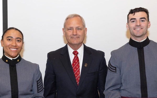 Cadets honored for athletic excellence, warrior ethos in receiving Hal Moore Award