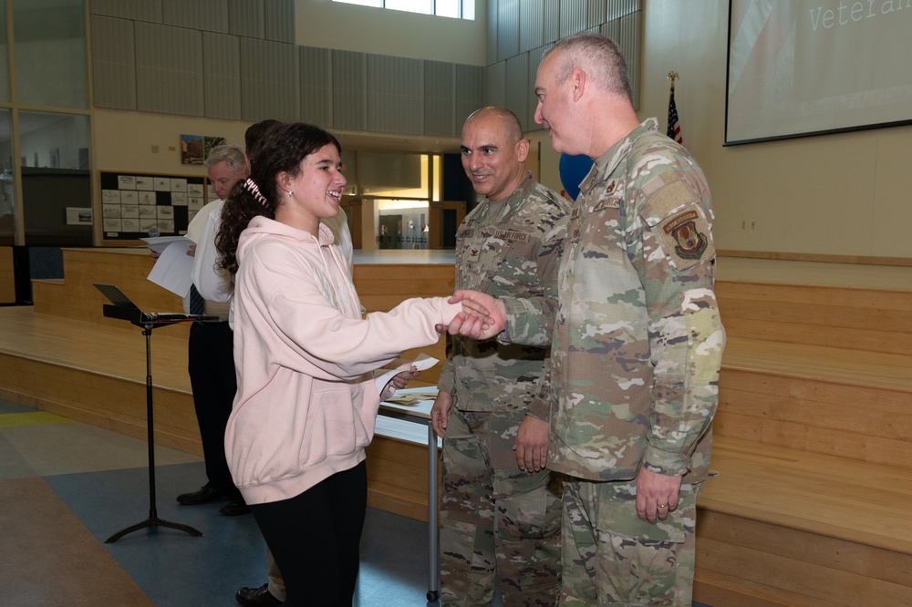 Hanscom School holds Veterans Day observance