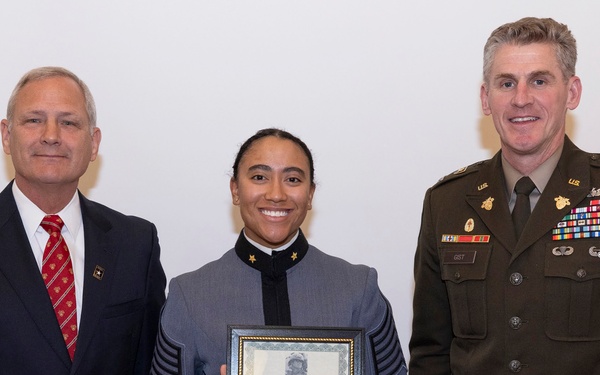 Cadets honored for athletic excellence, warrior ethos in receiving Hal Moore Award