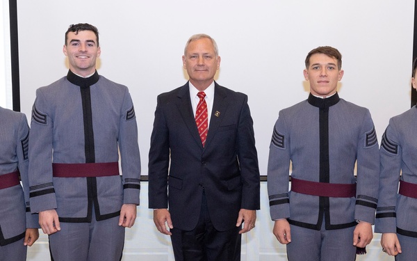 Cadets honored for athletic excellence, warrior ethos in receiving Hal Moore Award