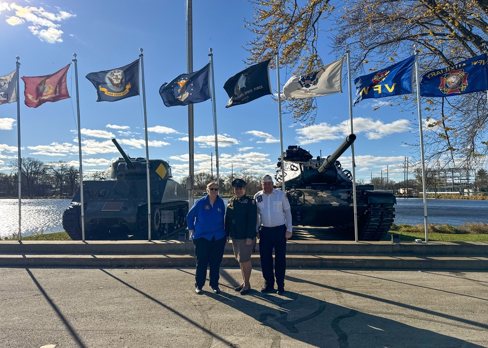 Fort McCoy Garrison Commander Col Sheyla Baez spends Veterans Day with Sparta Community