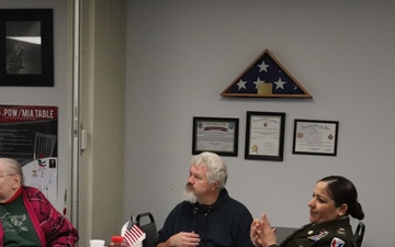 Fort McCoy Garrison Commander Col Sheyla Baez spends Veterans Day with Sparta Community