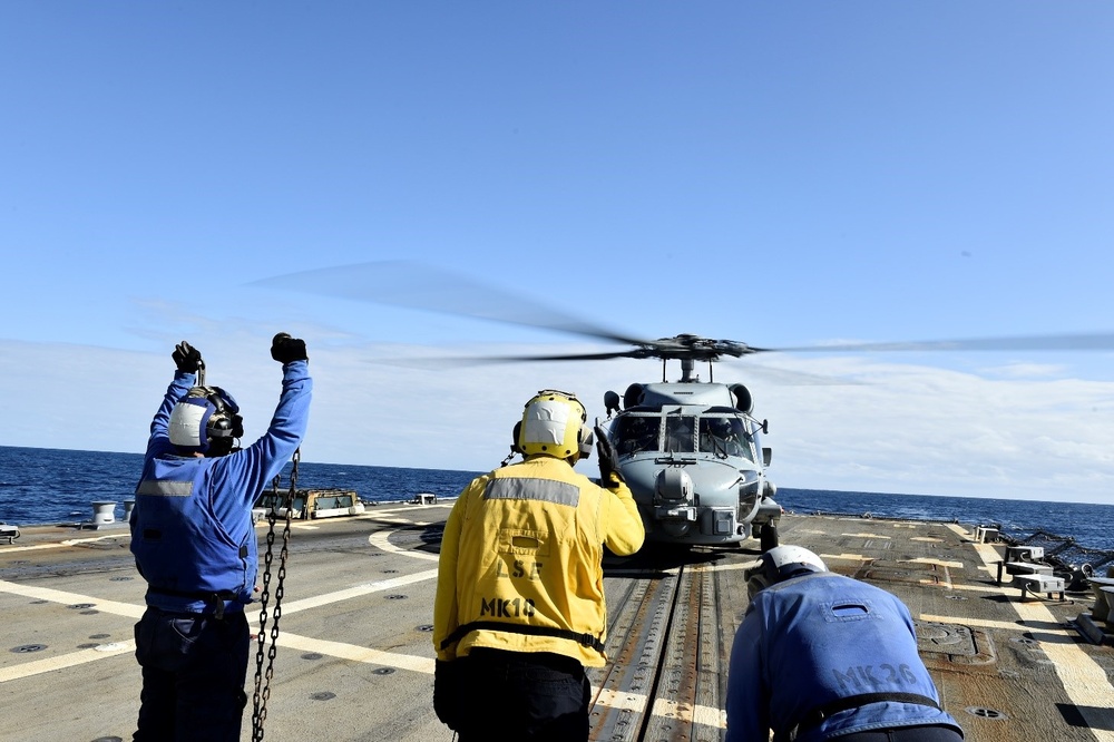 USS Winston S. Churchill Conducts Flight Operations