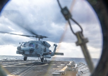 USS Preble Flight Ops