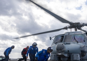 USS Preble Flight Ops