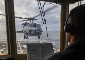 USS Preble Flight Ops
