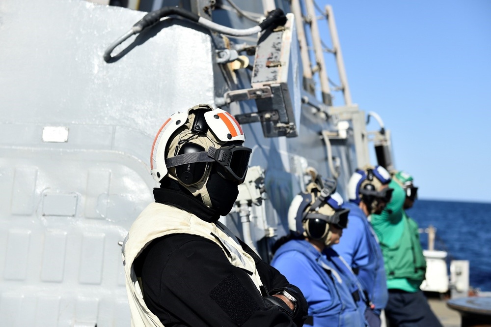 USS Winston S. Churchill Conducts Flight Operations