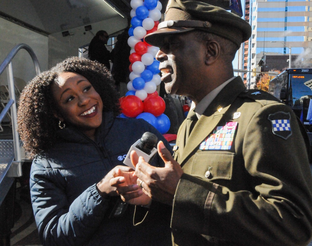 Army Reserve leader highlights deployed troops at Baltimore Veterans Day Parade