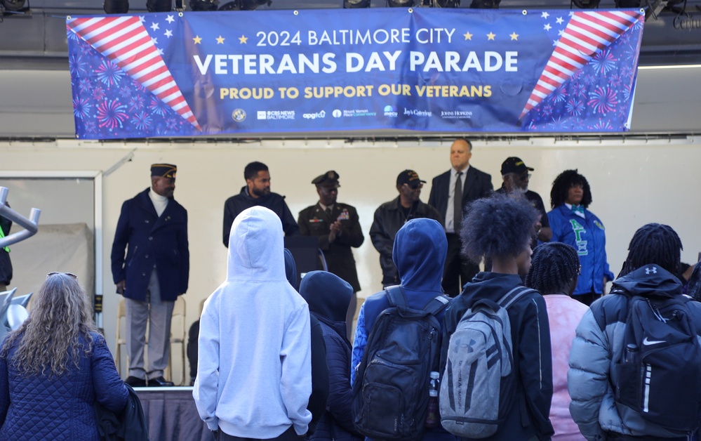 Army Reserve leader highlights deployed troops at Baltimore Veterans Day Parade