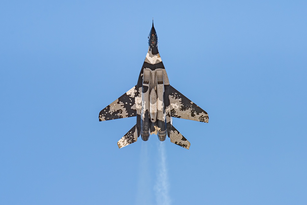 F-22 and MiG-29 Flyovers U.S. Air Force Academy