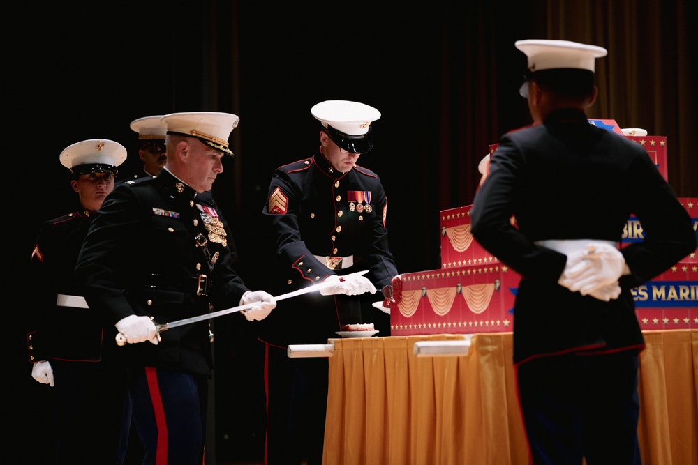 249th Marine Corps Birthday Cake Cutting Ceremony