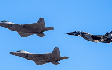 F-22 and MiG-29 Flyovers U.S. Air Force Academy