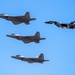 F-22 and MiG-29 Flyovers U.S. Air Force Academy