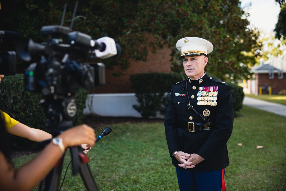 249th Marine Corps Birthday Cake Cutting Ceremony