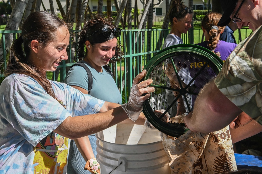 Joint Base Pearl Harbor-Hickam Salt Lake Walkway Cleanup and Genki Ball-Making