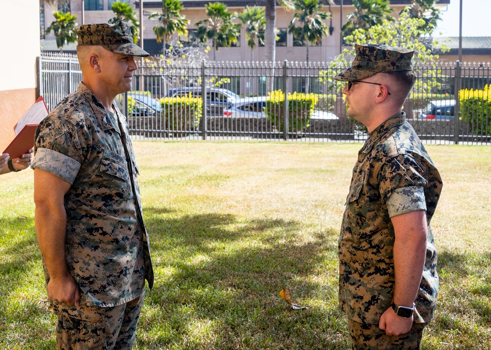 Florida Marine Awarded for Rescuing Two People from Flipped Car in Hawaii