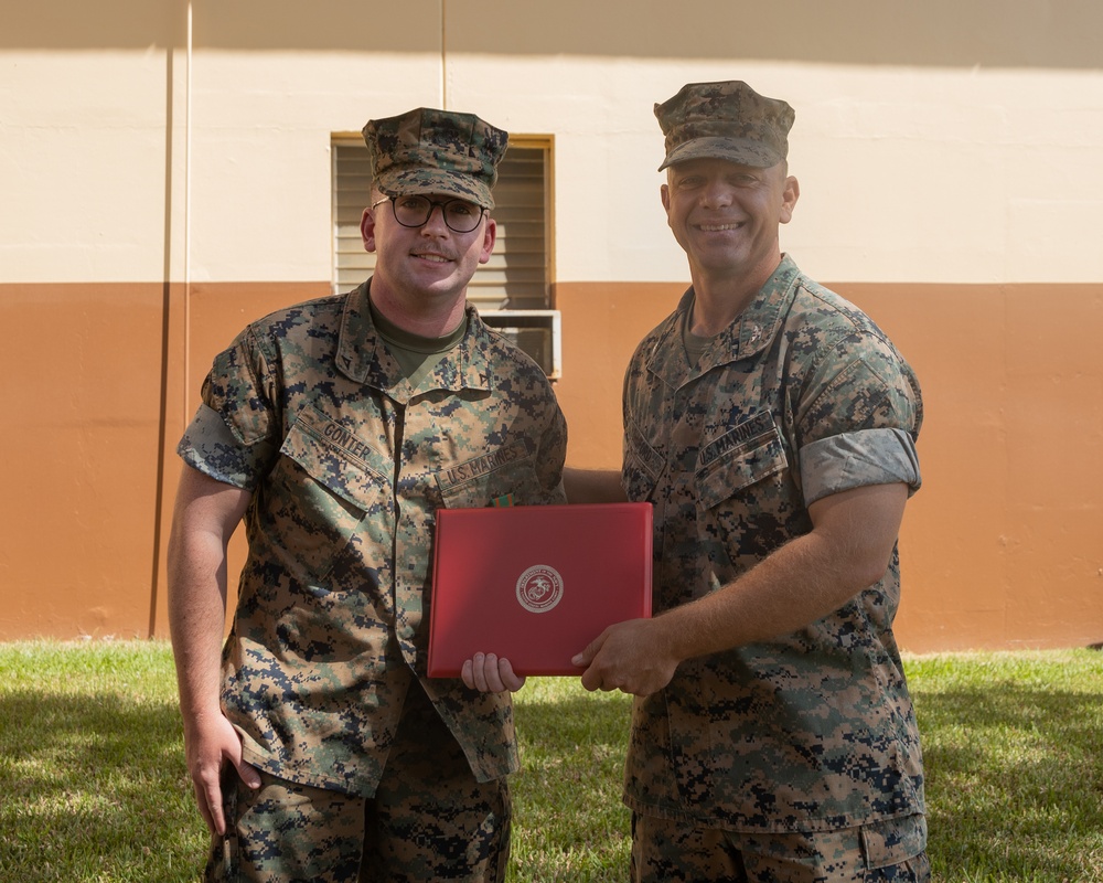 Florida Marine Awarded for Rescuing Two People from Flipped Car in Hawaii