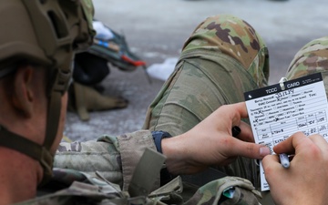 Soldiers compete at the Eighth Army Best Medic Competition