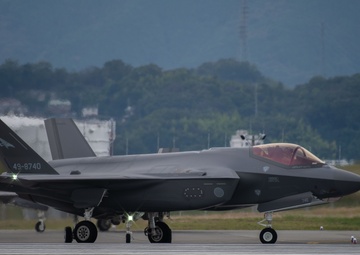 Keen Sword 25: F-35A Lightning II Aircraft from JASDF Conduct Flight Operations at MCAS Iwakuni