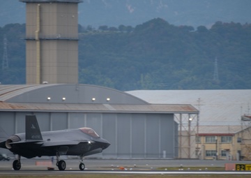 Keen Sword 25: F-35A Lightning II Aircraft from JASDF Conduct Flight Operations at MCAS Iwakuni